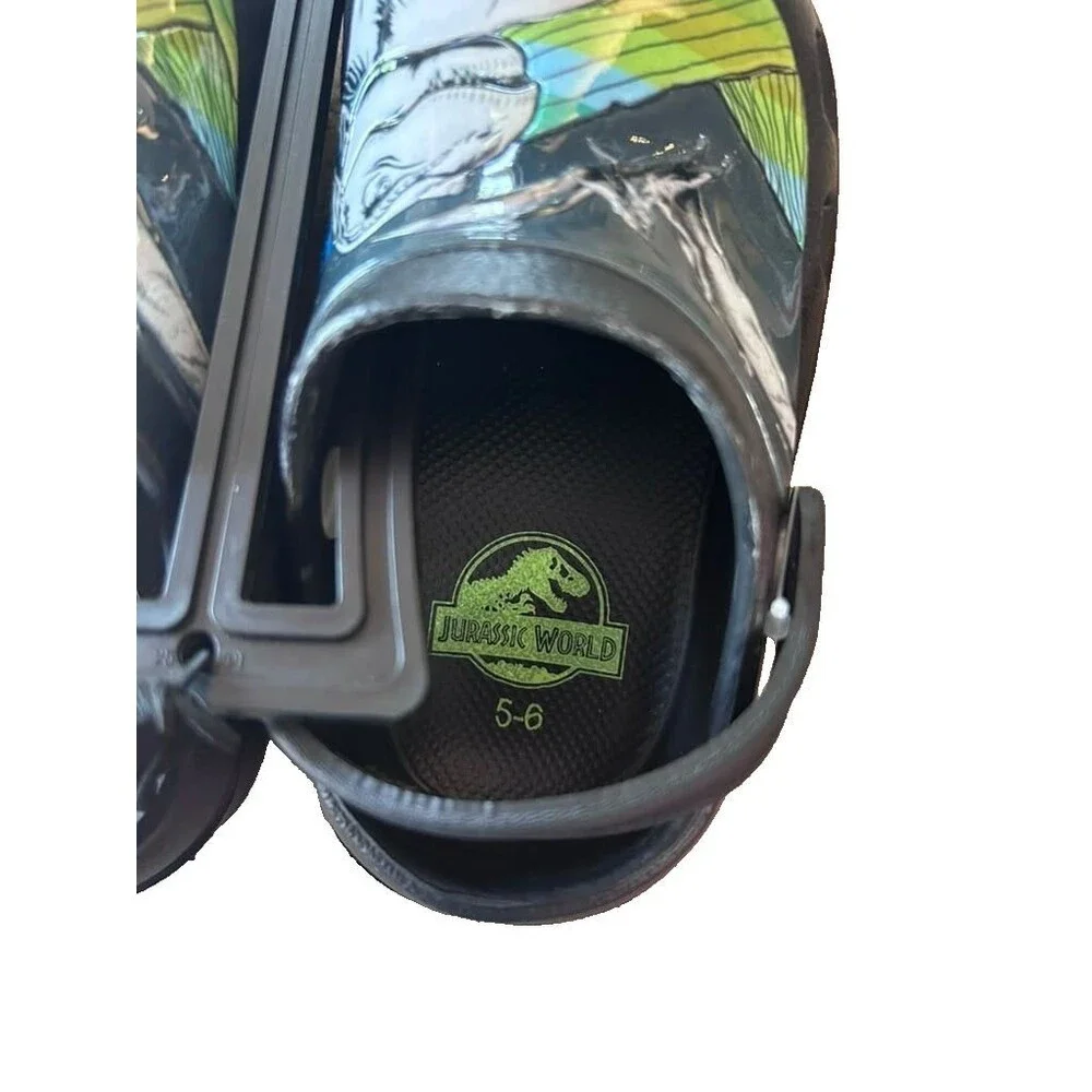 Jurassic World Clog with Back Strap Boys Size 5-6 Kids Shoes Sandals New
